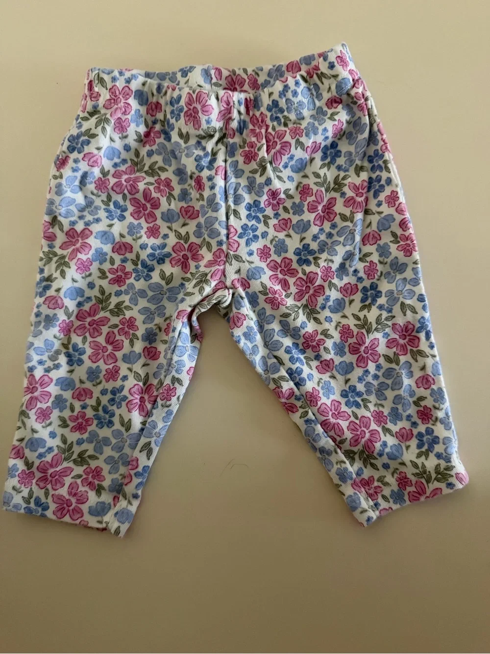 Carter's Pink Solid and Floral Legging Set